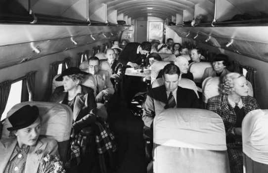 A 1930s DC-3 Interior - Note no carry-ons!