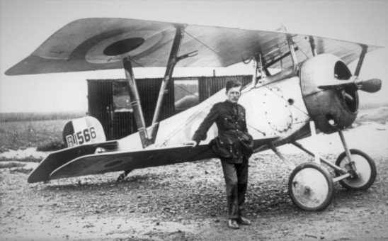 Billy Bishop with his Nieuport 17