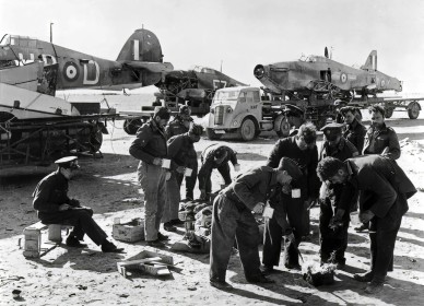 British RAF Salvage Crews