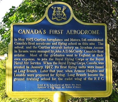 Canadas First Aerodrome Plaque