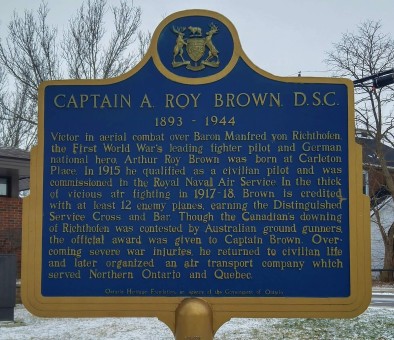 Captain Roy A. Brown Plaque