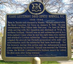 David Hornell VC Plaque