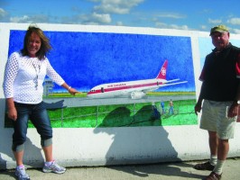 Flight 143 Mural Gimli, Manitoba