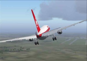 Flight 143 gliding into Gimli Airport