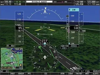 G1000 Glass Cockpit Screen