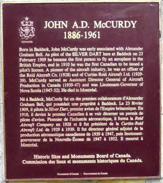 McCurdy Plaque