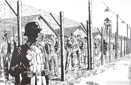 Portrayal of Stalag Luft III by Artist Les Waller
