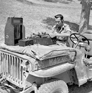 Recording on the hood of a Jeep