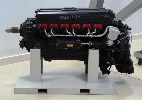 Rolls-Royce Merlin Aero Engine - Left Side View