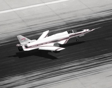 X-29 on takeoff