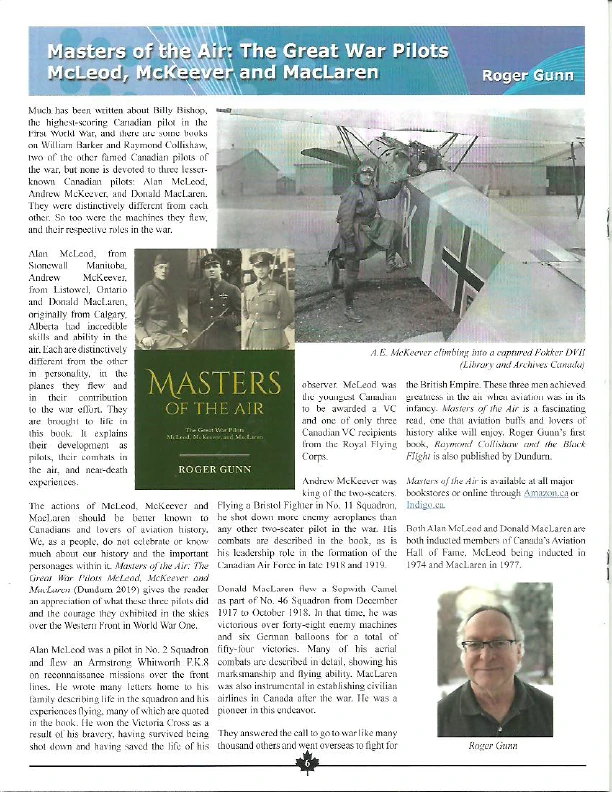 Book by Roger Gunn - Masters of the Air