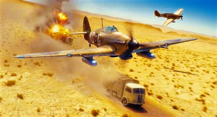 RAF Hurricanes in the Desert