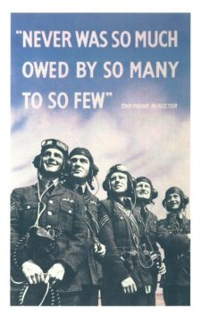British WWII Poster Inspired by Winston a Churchill speech British WWII Poster Inspired by Winston Churchill's speech of August 20, 1940