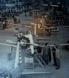Consolidated Vaultee BT-13 Trainers Consolidated Vaultee BT-13 Trainers on the production line WWII - Consolidated Vaultee Ltd. Downey, California, USA