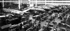 Curtiss C-46 and P-40 Aircraft on the assembly line Curtiss C-46 and P-40 Aircraft on the assembly line Buffalo, NY WWII