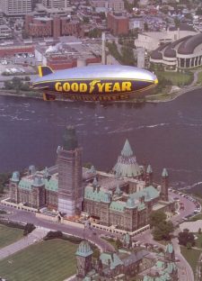 Goodyear Blimp over Ottawa 1990's Goodyear Blimp over Ottawa 1990's