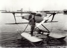 Jimmie Doolittle and his Curtiss R3C-2 Racer Jimmie Doolittle and his Curtiss R3C-2 Racer Winner of the 1925 Schneider Cup Race At Baltimore October 24, 1925