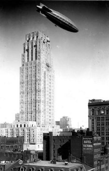 R100 Airship Over Toronto August 11, 1930 R100 Airship Over the Bank of Commerce Toronto August 11, 1930