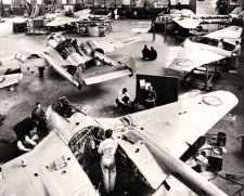 Servicing of RCAF Vampires at deHavilland Servicing of RCAF Vampires at deHavilland