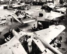 Servicing of RCAF Vampires at deHavilland Servicing of RCAF Vampires at deHavilland